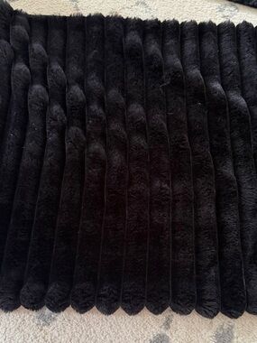 Faux Fur Ribbed Accent Pillow Covers, Set of 4